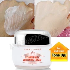 Label Young Vitamin Milk Whitening Cream 55g Lightening Cream Tone Up Cream NEW