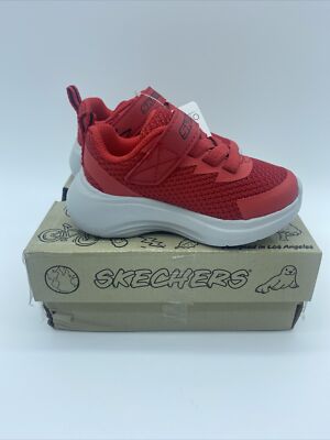 Boys Skechers Selectors Trainers Red Infant Size UK