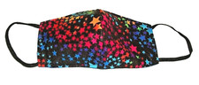 Bright Stars Rainbow Colors Festive 2 layered Cotton Face Mask Washable Reusable