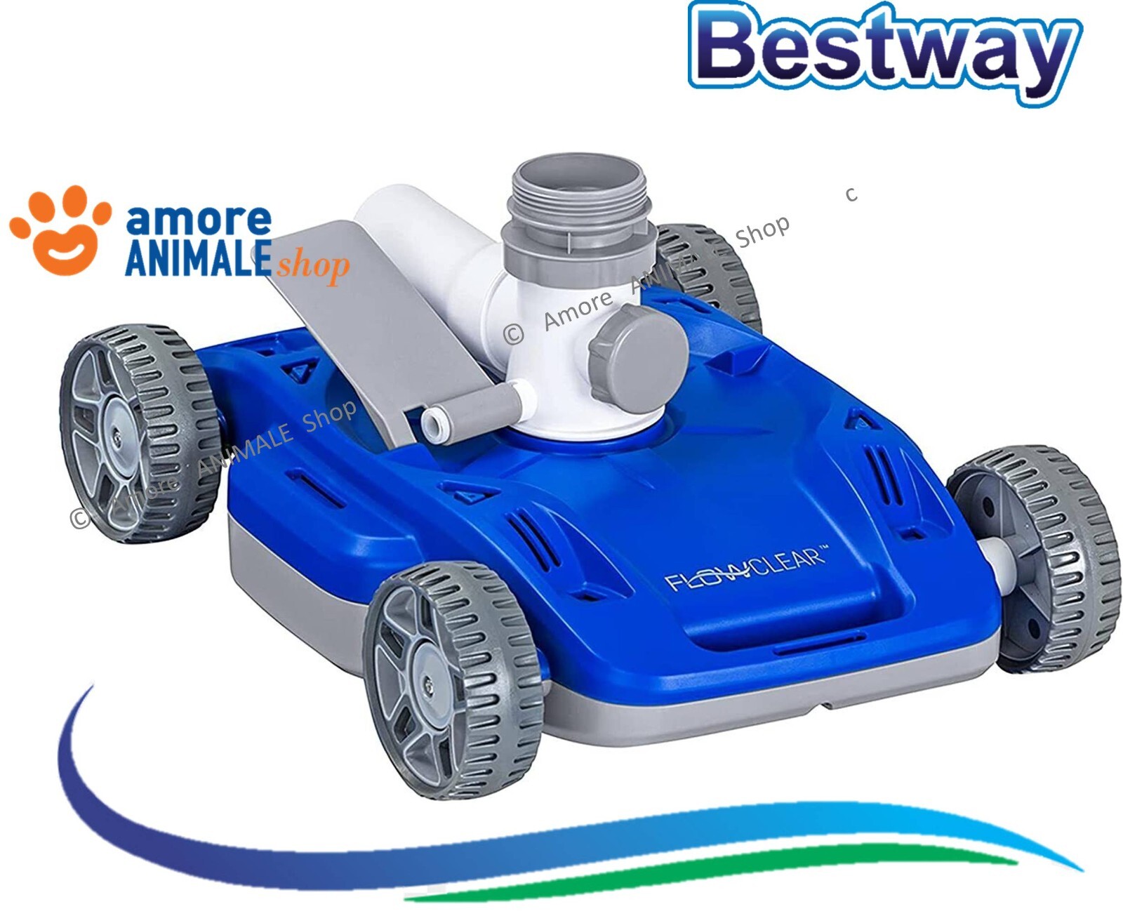 Bestway Aquadrift Robot Limpiador→ Aspiradora Automático Limpiador Piscina /