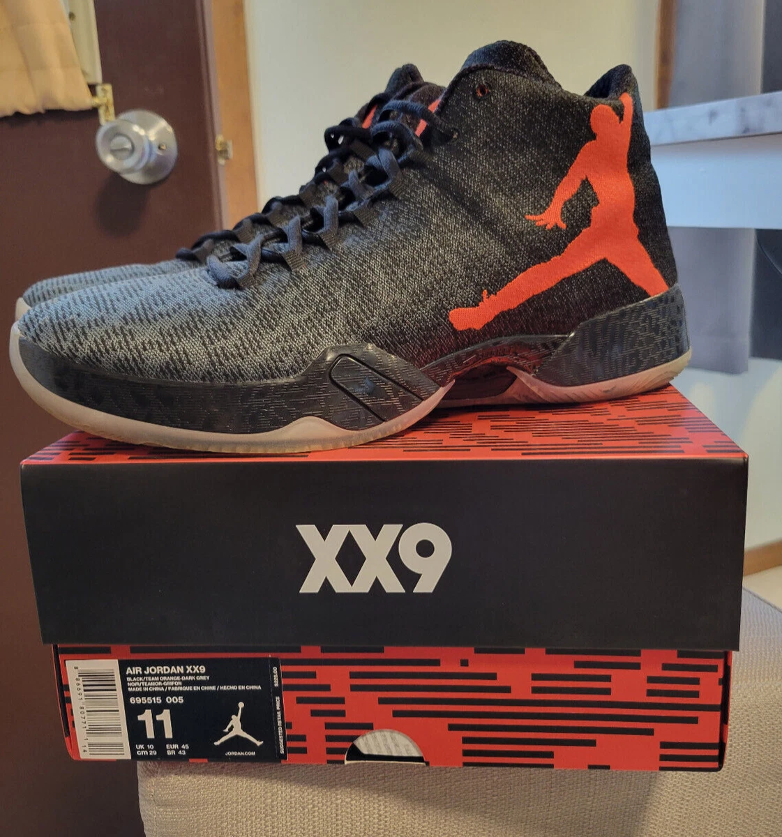 Nike Air Jordan 29 XX9 Team Orange Black Size Sneakers w/Box 695515005 | eBay