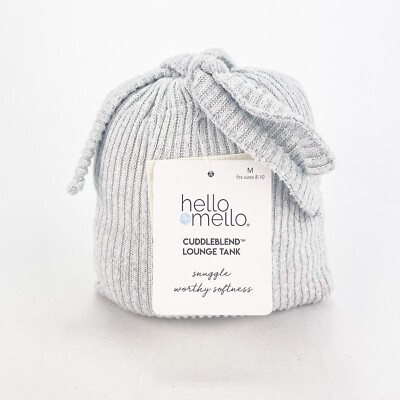Hello Mello Cuddleblend Snuggle Worthy Softness Lounge Tank M Gray Scoop Neck