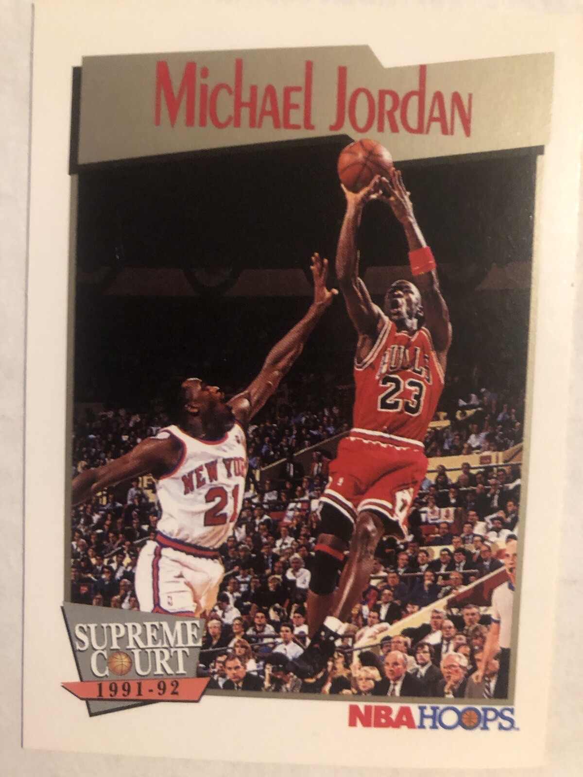 1991-92 NBA Hoops - Supreme Court #455 Michael Jordan