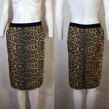 Vtg Jean Paul Gaultier Leopard Print Skirt S