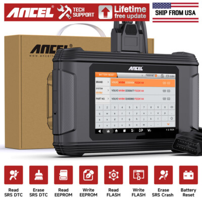 ANCEL AR500 OBD2 Car Scanner Repair EEPROM/FLASH Airbag Reset Fit for Volkswagen