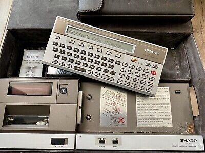 Vintage SHARP PC-1500 Pocket Computer Cassette Interface CE Vintage SHARP PC-1500 Pocket Computer Cassette Interface CE