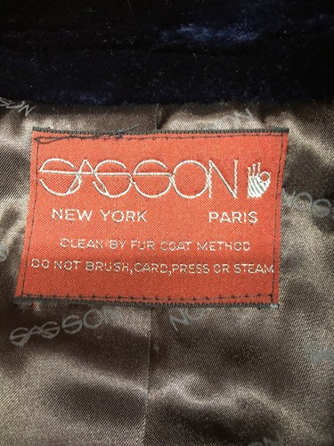 Vintage Sasson Stunning Fur Midi Womens Long Sleeve Winter Coat Union Sz 12 Pics - Picture 3 of 10