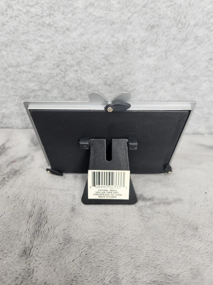 Baby первые фотографии бабочка двойной металлический рамка фотографии Silvertoner держит 2 «X 3» - Изображение 3 из 4