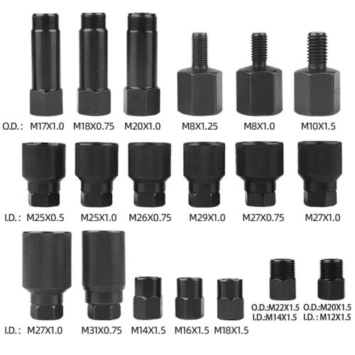 Pneumatic Injector Puller Diesel Injector Extractor Tool Kit With 19 Adapters - Picture 3 of 12