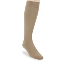 Jobst for Men 15-20 Closed Toe Knee High Ribbed Compression Socks - Khaki
