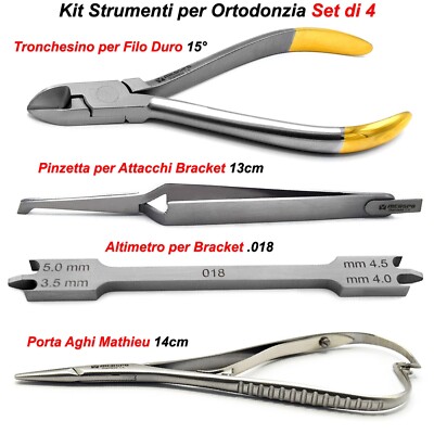 Orthodontic Tools Hard Wire Truncation Pliers Brackets Altimeter Tweezers