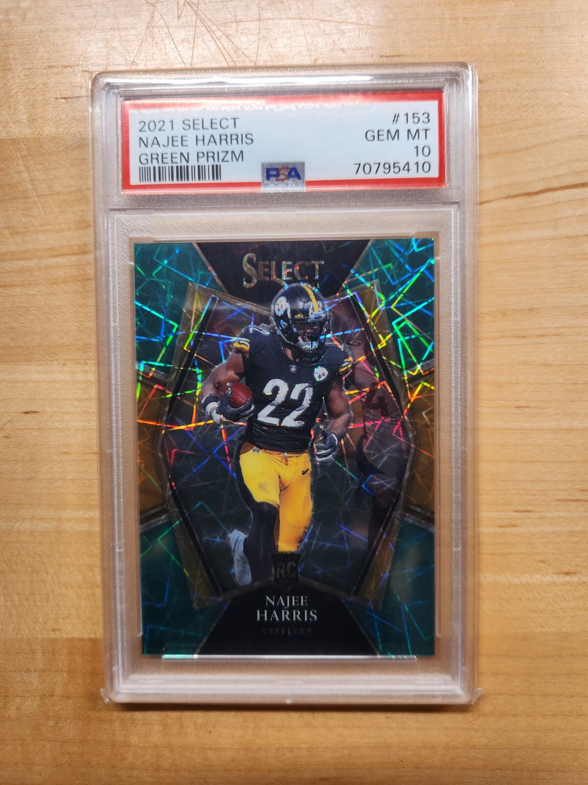 2021 Panini Select Green Prizm Najee Harris Rookie 3/5 PSA 10 #153