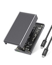 Noiseless 40Gbps M.2 NVMe Enclosure, USB C Aluminum External SSD Enclosure Co...