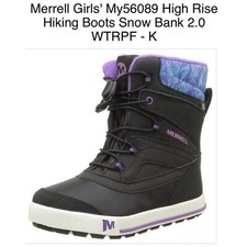Merrell Girls High Rise Hiking Boots Snow Bank 2.0 Us 4 Y, Eu 35 WTRPF