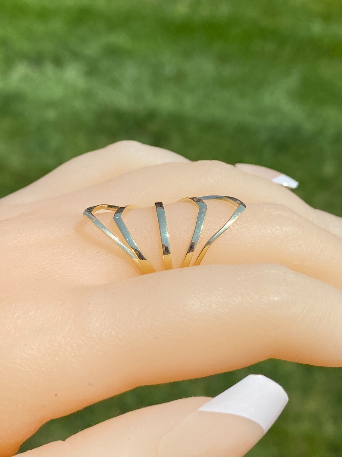 Yellow Gold Cocktail Statement Ring - image 10