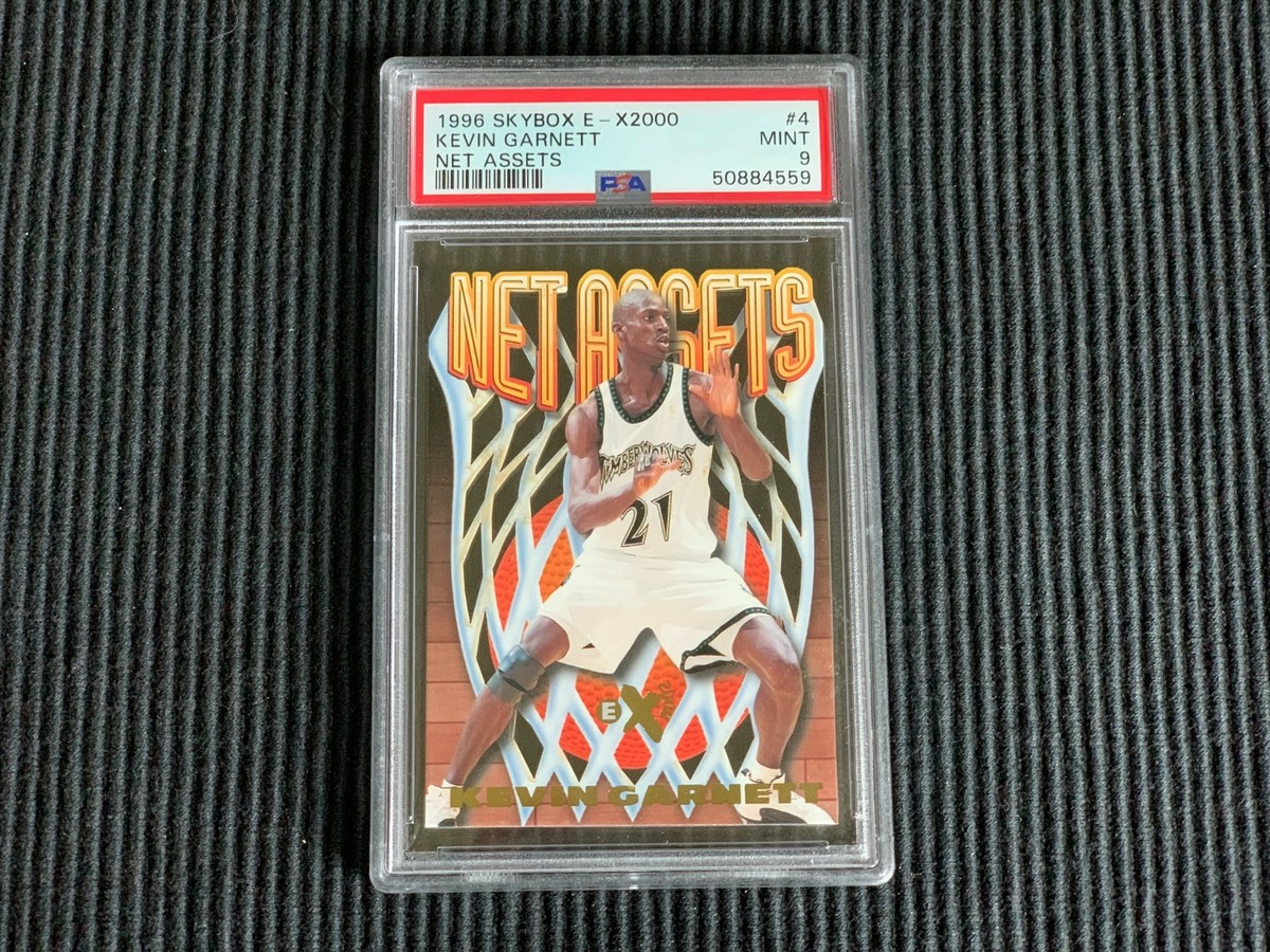 1996/97 SKYBOX EX-2000 #4 KEVIN GARNETT *NET ASSETS PSA 9 MINT