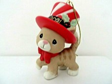 PRECIOUS MOMENTS ORNAMENT - WE WISH YOU A MEOWY CHRISTMAS -   KITTEN 2021
