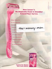 Gillette Sensor 3 Disposable Razor 2003 Picture Print Ad Clipping Pg Bank One ad