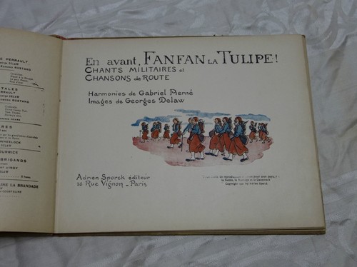 1921 Military Chants Songs Avanti! Fanfan La Tulipe French Delaw Illustrations - Bild 4 von 9