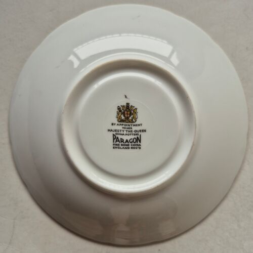 Paragon Bone China England Tasse mit breiter Öffnung und Untertasse. Rosa & gelbe Rosen - Bild 13 von 14