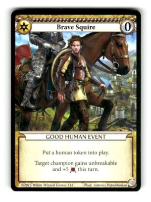2015 White Wizard EPIC Card Game Brave Squire