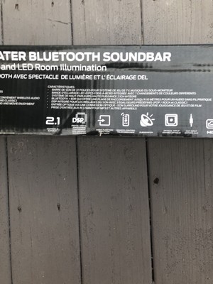 monster home theater bluetooth soundbar with light show