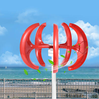 1000W 24V Vertical Axis Wind Power Turbine Generator Controller Home Windmill--