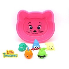 little treasures water world baby bath toy set for toddlers a hippopotamus,...