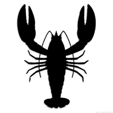 Lobster - Decal Sticker - Multiple Colors & Sizes - ebn7014