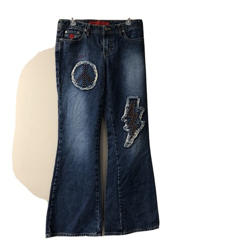 Bongo Let Me B Womens Junior Jeans Blue 