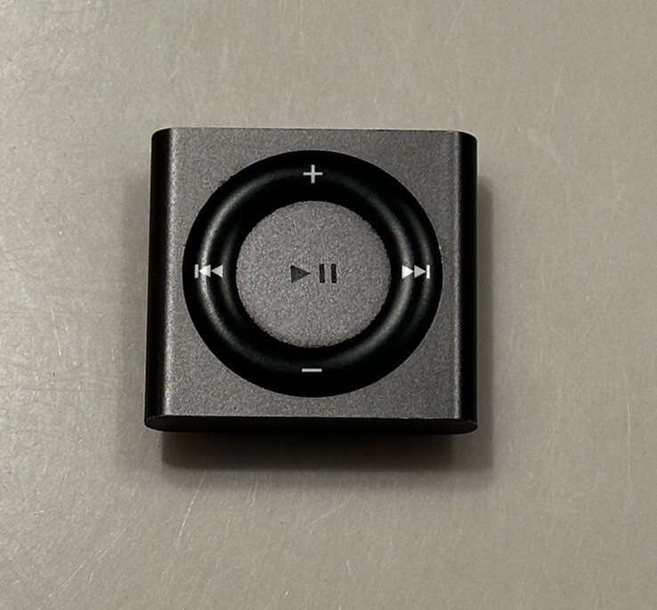 Apple iPod Shuffle 2GB Space Gray Waterproofed by Underwater Audio *Bad Battery*