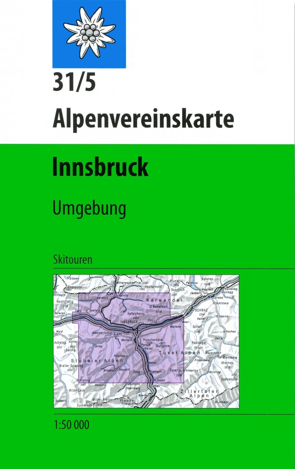 Thumbnail - Österreichischer Alpenverein | Dav Alpenvereinskarte 31/5 Innsbruck