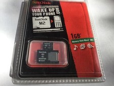 1pcs SANDISK 1GB MICRO M2 WITH adapter for older Ericsson or Sony devices