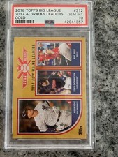 2018 Topps Big League GOLD Mike Trout - PSA 10