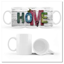 Becher Tasse mit Grafik 330 ml HOME Inschrift Nr. H7184M_CUP