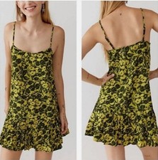 Urban Outfitters UO Camille Floral Print Sleeveless Tank Mini Dress Size XS