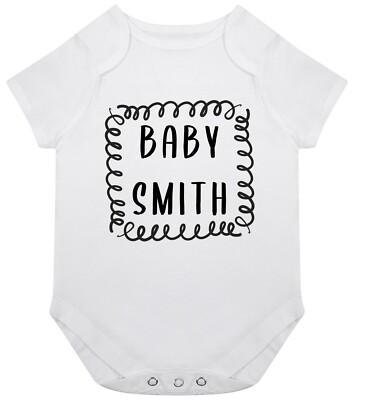 customisable baby grow