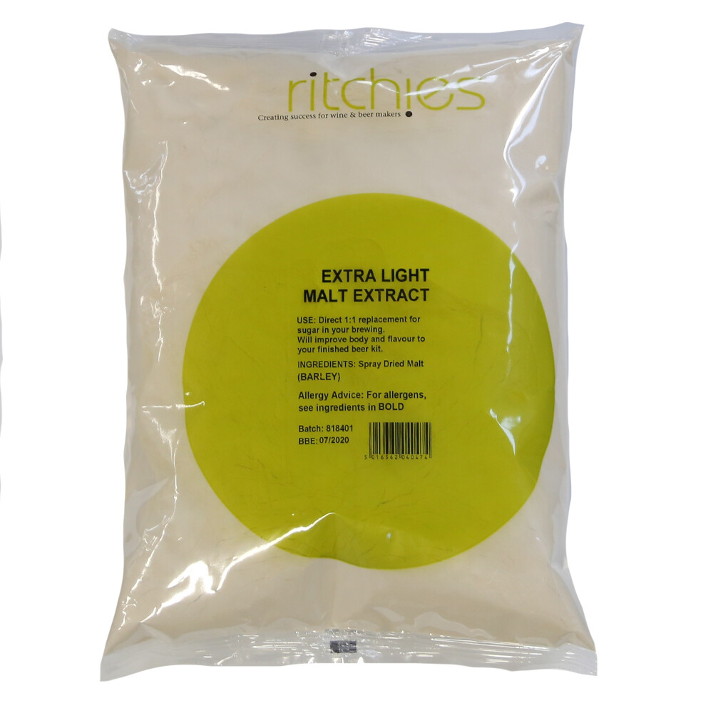 Ritchies Home Brew Extra Light Spray Malt Sugar DME 1kg