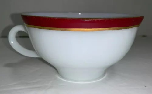 **RARE** Vintage 1950's PYREX Teacup Coffee Cup Opaque White Milk Glass 