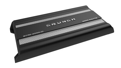 Crunch GTRII-4000.1D GTRII Series 4000 Watt Mono Amplifier 1 Ohm