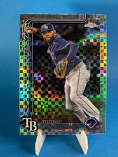 2025 Topps Chrome Update Junior Caminero USC109 X-Fractor Refractor