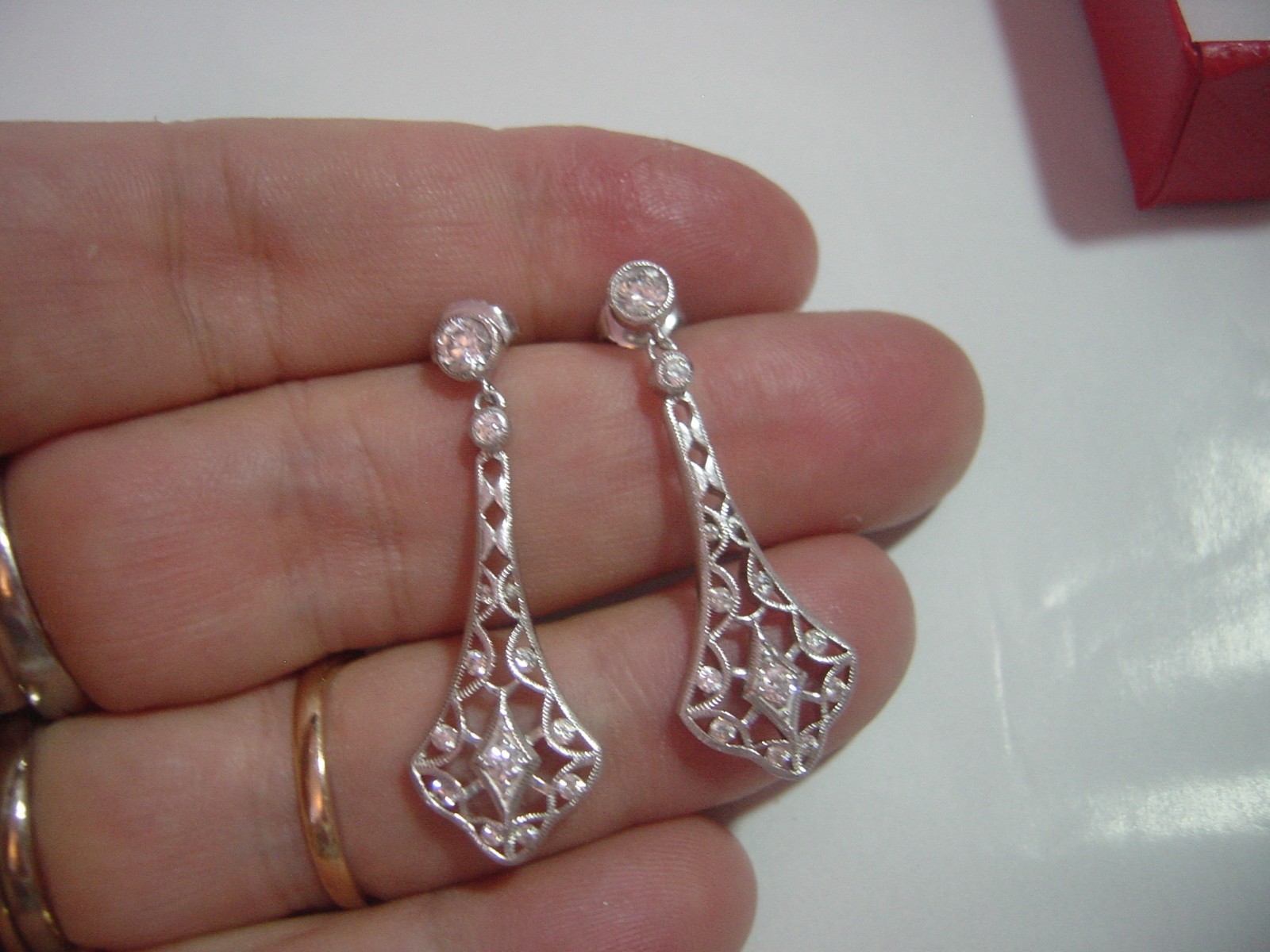 Solid Silver Earrings-WONDERFUL quality-high grad… - image 3