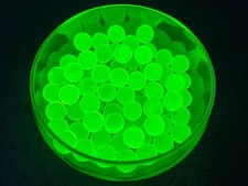 Uranium Vaseline Glass 10mm Green Yellow UV Reactive Marbles Marble