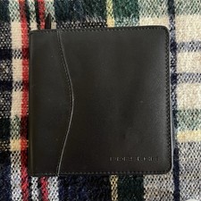 Porsche Leather CD Disk Case Storage Holder Black 24 Slots