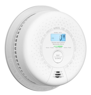 6 Pk X-Sense SC01-W Smoke/Carbon Monoxide Detector  10 Yr Battery Interconnect 