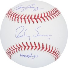Spencer Jones Yankees and Dansby Swanson Cubs Signed Baseball w/Vandy Boys Insc