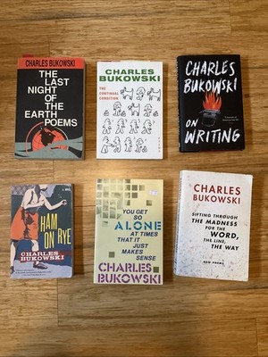 Charles Bukowski Book Bundle- set Of 6