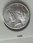 1925 $1 Peace Silver Dollar High Grade Nice Choice MS/AU