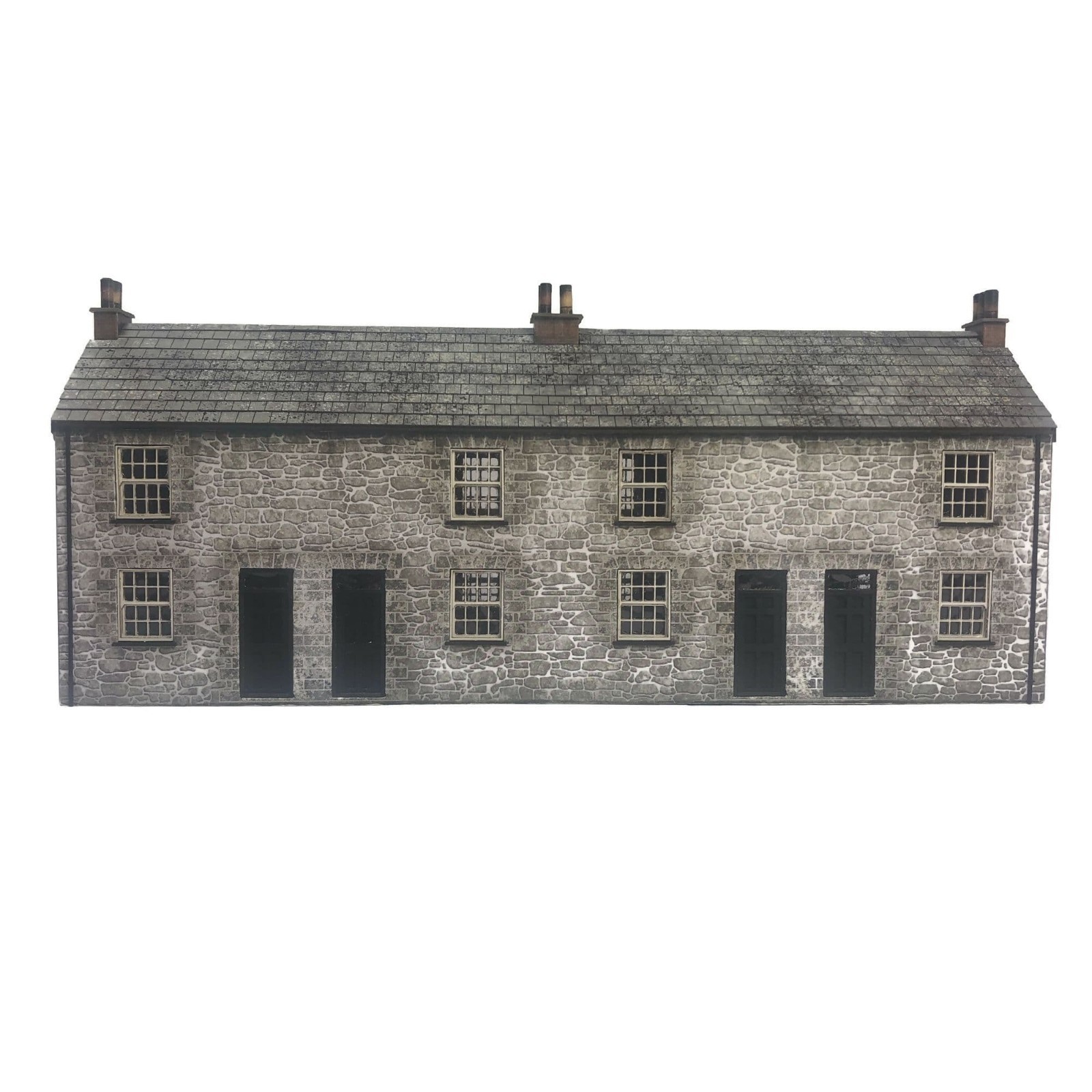 Terraced Cottages Laser Cut Kit for OO Gauge Model Railway KX080 (SMS)