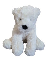 Jellycat Perry The Polar Bear Sitting Medium 10" Soft Fluffy White Plush NWOT